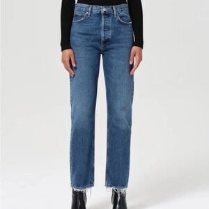 Agolde Women’s Jeans – Size 29 – 90s Pinch Waist High Rise Straight Leg – Blue